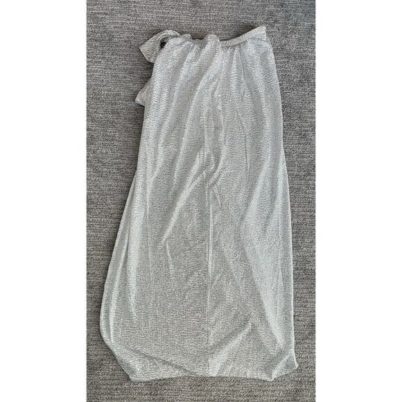 Show Me Your Mumu Silver Wrap Me Up Skirt, White Confetti, Prom, Party NWT XS - Picture 3 of 6